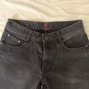 Louis Vuitton, light wash dark denim, vintage